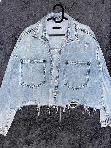 xs Beden mavi Renk Jean Ceket