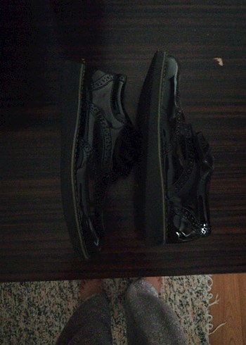 Siyah Rugan Tokalı Erkek Çocuk Ayakkabısı - Görsel 3