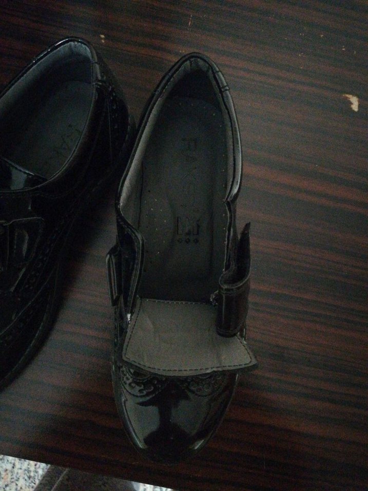 Siyah Rugan Tokalı Erkek Çocuk Ayakkabısı - Görsel 5