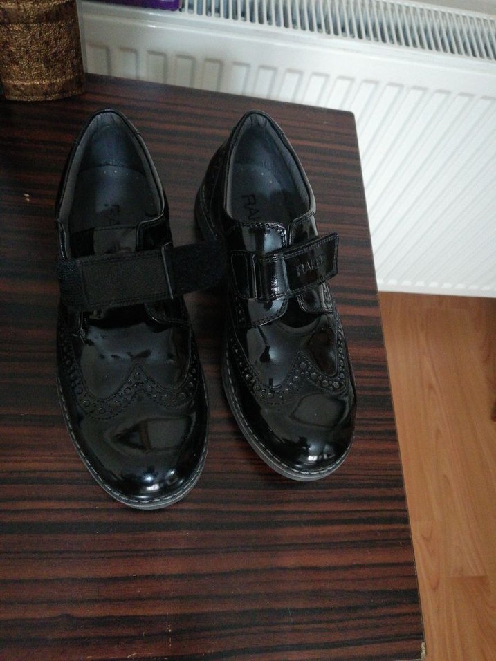 Siyah Rugan Tokalı Erkek Çocuk Ayakkabısı - Görsel 2