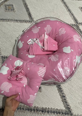 Pembe Desenli Çocuk Uyku Seti - Görsel 2