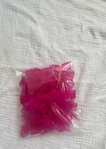 Pembe Organze Fiyonk Bebek Aksesuarları - Görsel 7