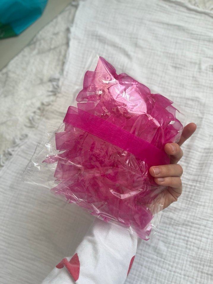 Pembe Organze Fiyonk Bebek Aksesuarları - Görsel 4