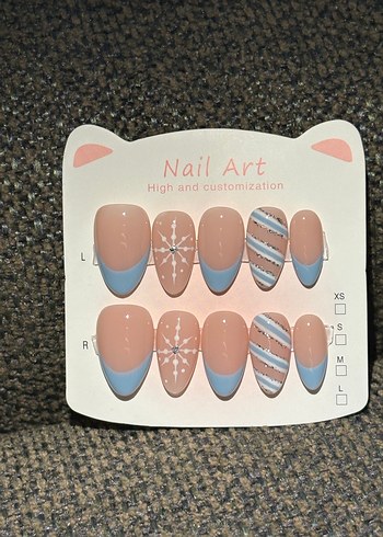 XS S M L jel takma tırnak - Görsel 2