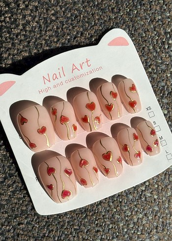 XS S M L jel takma tırnak - Görsel 2