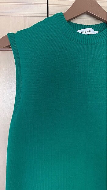 m Beden yeşil Renk Touche Triko Elbise Hırka Takım