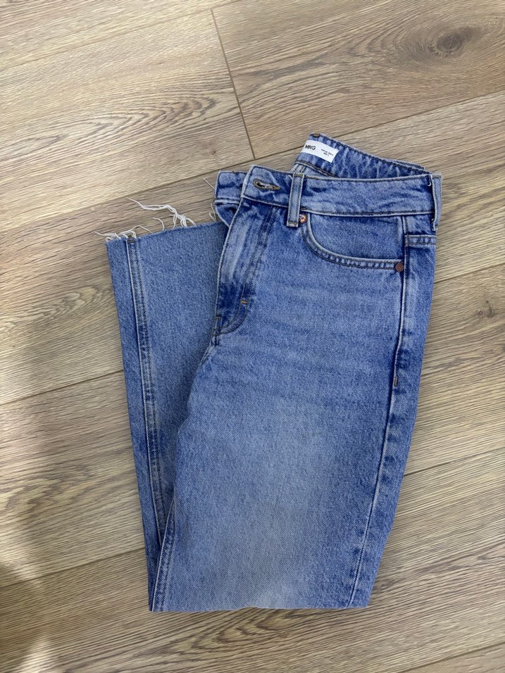 Mango straight düz Kesim Kot Pantolon - Görsel 5