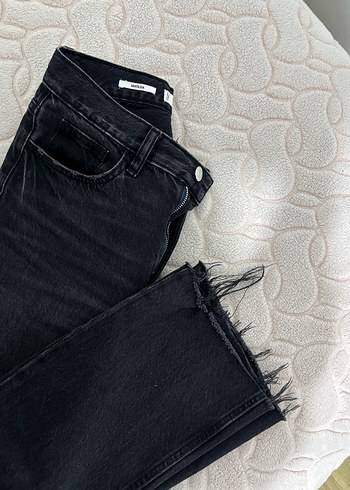 Siyah flare paça mango jean - Görsel 5