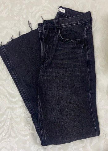 Siyah flare paça mango jean - Görsel 8