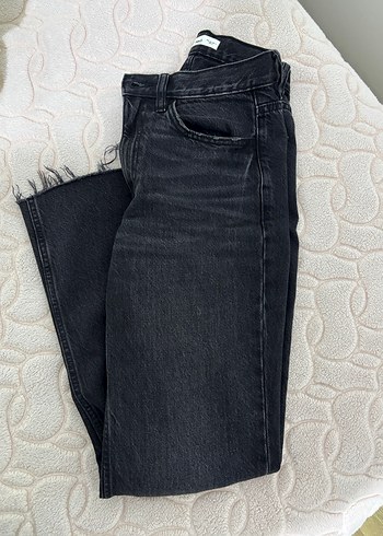 Siyah flare paça mango jean - Görsel 6