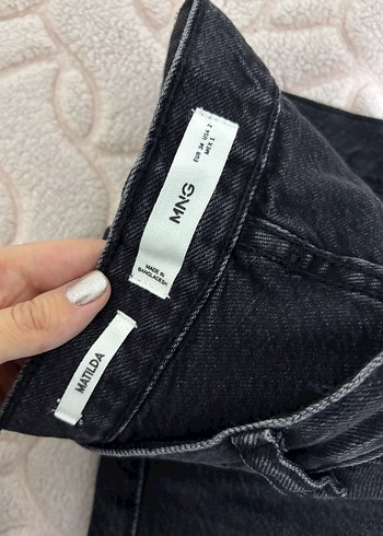 Siyah flare paça mango jean - Görsel 4