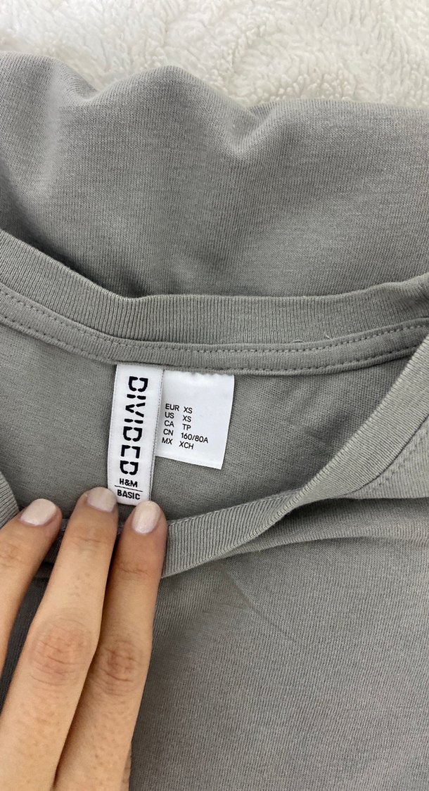 Gri oversize tişört elbise - Görsel 4