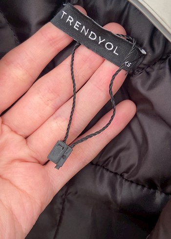 Düğmeli Siyah Midi Kadın Mont - Görsel 2