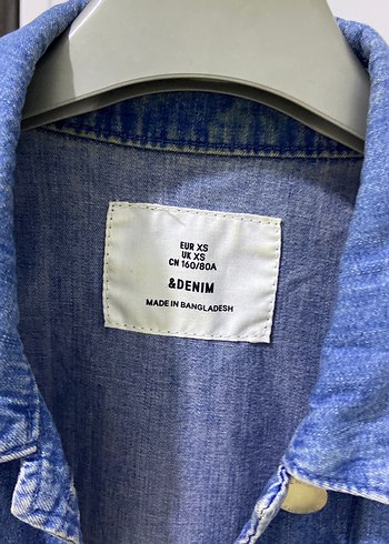 Düğmeli Mavi Kadın Denim Ceket - Görsel 2