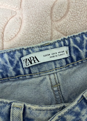 Açık mavi Midi Boy düz kesim Kadın Kot Pantolon - Görsel 4