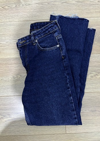 Kadın Normal Boy lacivert Denim Pantolon - Görsel 4