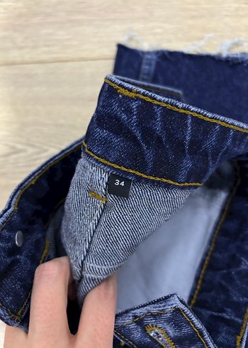 Kadın Normal Boy lacivert Denim Pantolon - Görsel 5
