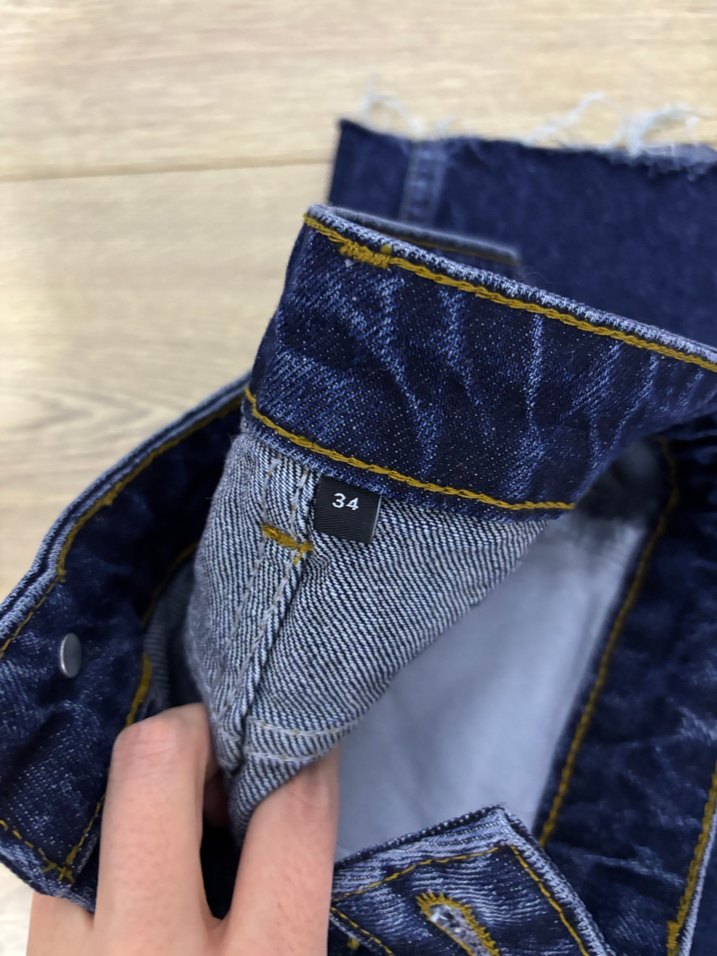 Kadın Normal Boy lacivert Denim Pantolon - Görsel 5