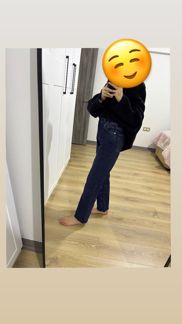 Kadın Normal Boy lacivert Denim Pantolon - Görsel 2