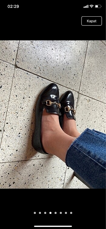 37 Beden Stradivarius loafer ayakkabı