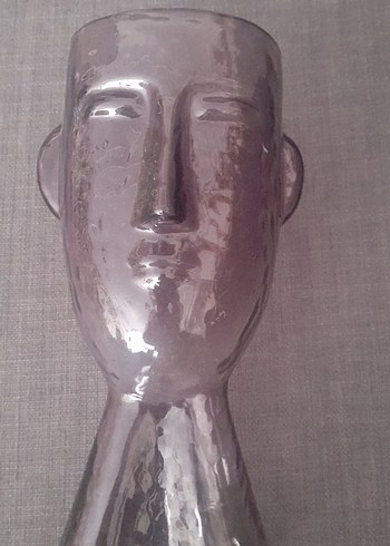 Yüz Figürin Dekoratif  Cam Obje/VAZO - Görsel 9