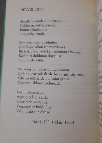 Behçet Necatigil - Sevgilerde Şiir Kitabı - Görsel 18
