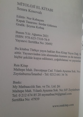 Semra Kosoval - Mitoloji Kitabı - Görsel 5