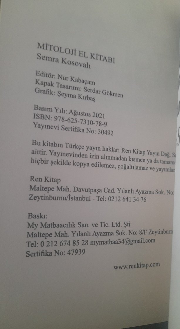 Semra Kosoval - Mitoloji Kitabı - Görsel 5