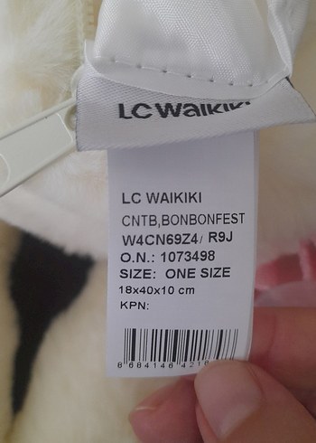 Beyaz Peluş Tavşan Çanta/LCW - Görsel 5