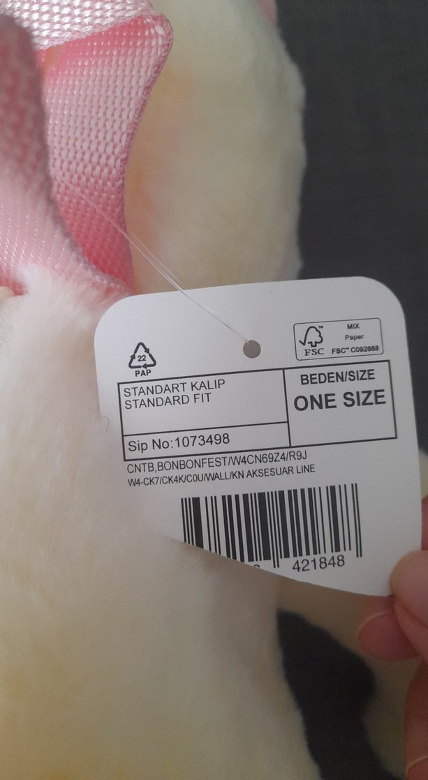 Beyaz Peluş Tavşan Çanta/LCW - Görsel 3