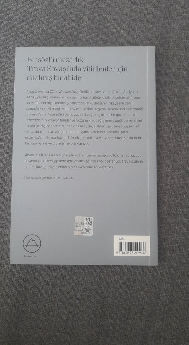 Abide - Alice Oswald Şiir Kitabı - Görsel 3