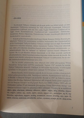 Karakalpak Türkçesi Sözlüğü Kitabı - Görsel 9