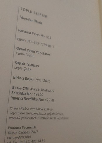 Prof. Dr. İskender Öksüz Toplu Eserler Kitabı - Görsel 10