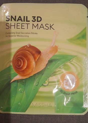 Salyangoz Özlü 3D Yaprak Maske - Görsel 12