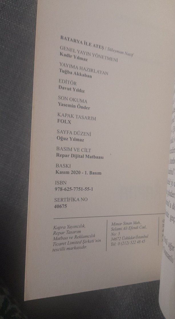 Batarya ile Ateş - Süleyman Nazif - Görsel 5