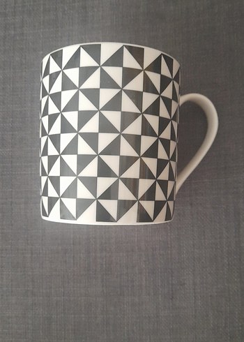 Geometrik Desenli Seramik Kupa/MUDO CONCEPT