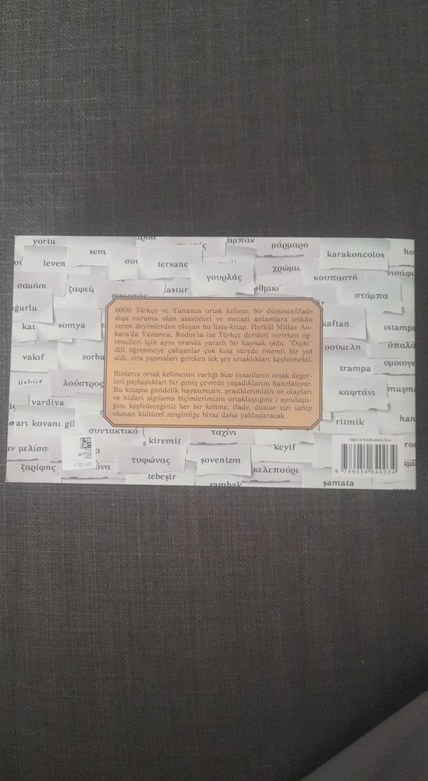 Herkül Millas Türkçe Yunanca Ortak Kelimeler Kitabı - Görsel 2