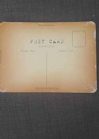 Beden Renk YEŞİLÇAM HATIRASI KARTPOSTAL