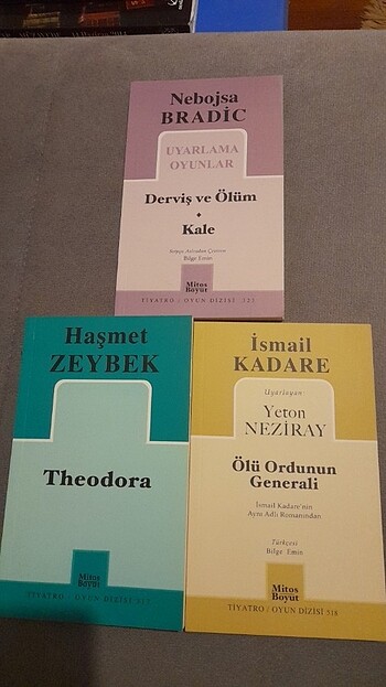 Üç adet Tiyatro Kitabı/Mitos Boyut Yayınları/Theodora,Derviş ve 