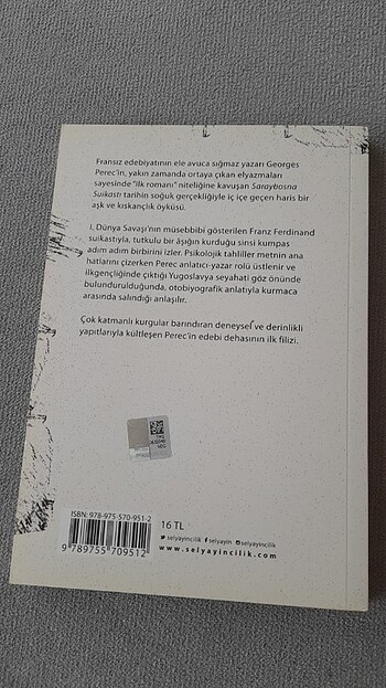  Beden Saraybosna Suikastı/Sel Yayınları/Georges Perec 