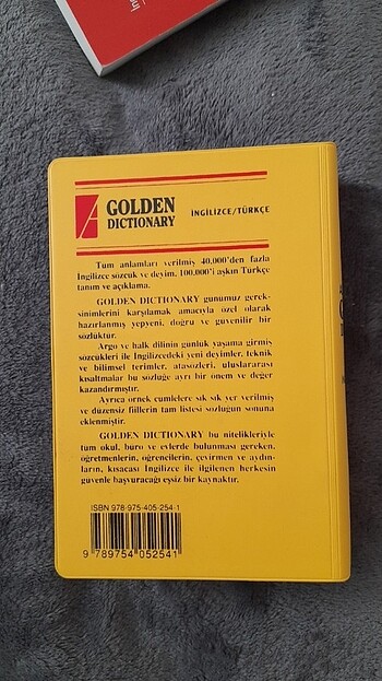 Beden Altın Sözlük, Golden Dıctıonary İngilizce-Türkçe/Altın Kitaplar