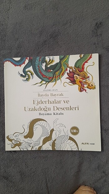 Ejderhalar ve Uzakdoğu Desenleri Boyama Kitabı/Alfa Yayınları
