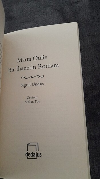 Beden Marta Oulie Bir İhanetin Romanı/Dedalus Kitap/Sigrid Undset