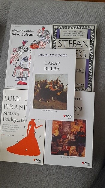 5 adet Can Yayınları Kitabı/Neva Bulvarı,Sırasını Bekleyenler, T