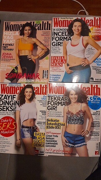 Womens Health Türkiye Dergisi/4 adet 