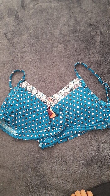 40 Beden Desenli Bikini üst