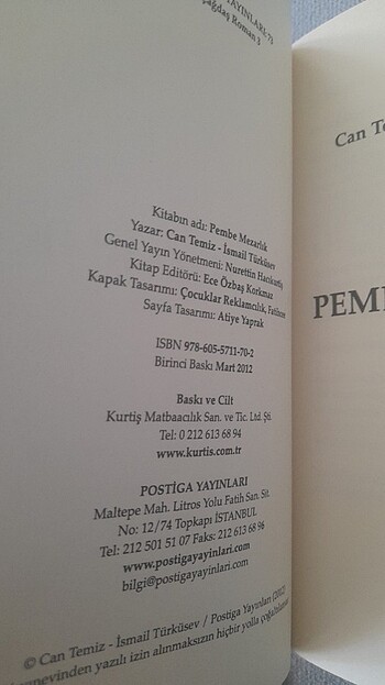 Pembe Mezarlık /Can Temiz,İsmail Türküsev/Postiga Yayınları - Görsel 11