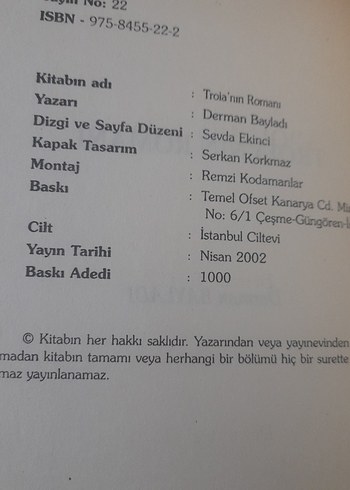 Troianın Romanı - Derman Bayladı - Görsel 9