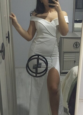 deniz butik beyaz elbise 