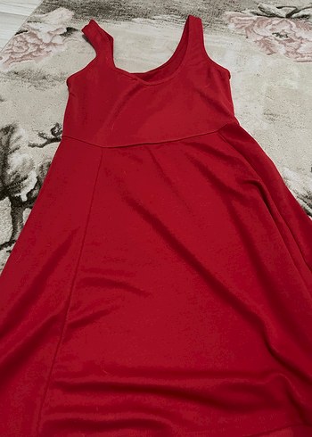 Kırmızı Mini Kadın Elbise - Görsel 2